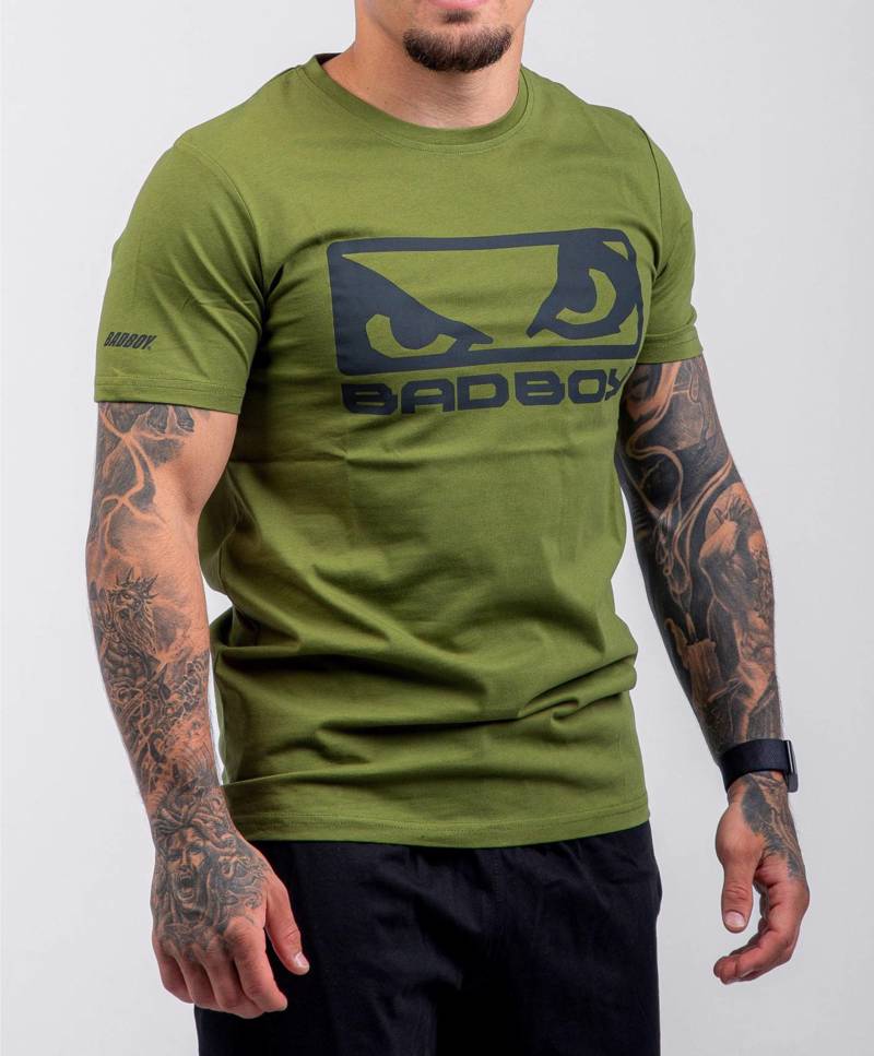 BAD BOY logo classic TSHIRT- khaki